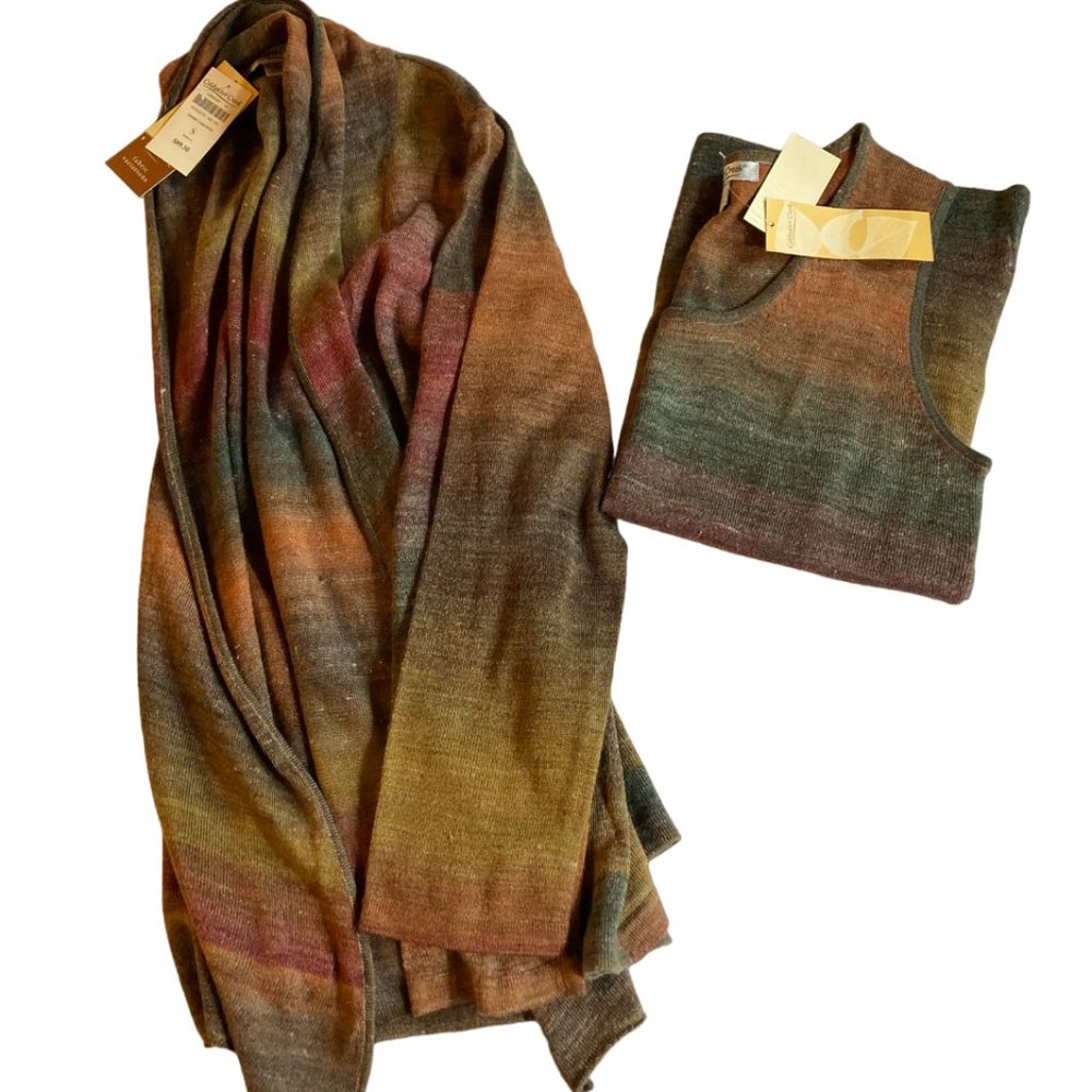 Coldwater Creek Cardigan and Tank Sweater Set - Sz Small NWT